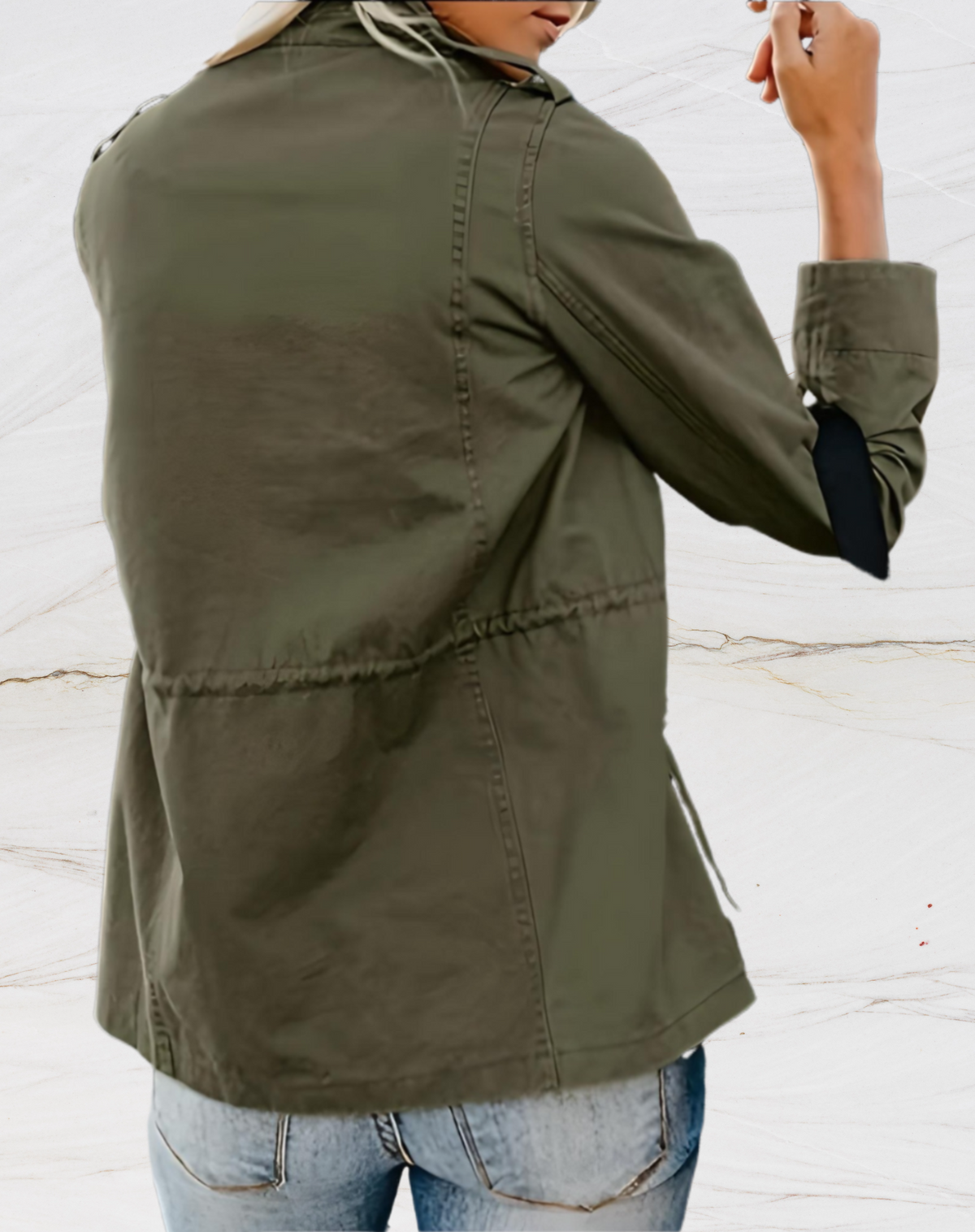 Chaqueta utility de estilo militar para mujer