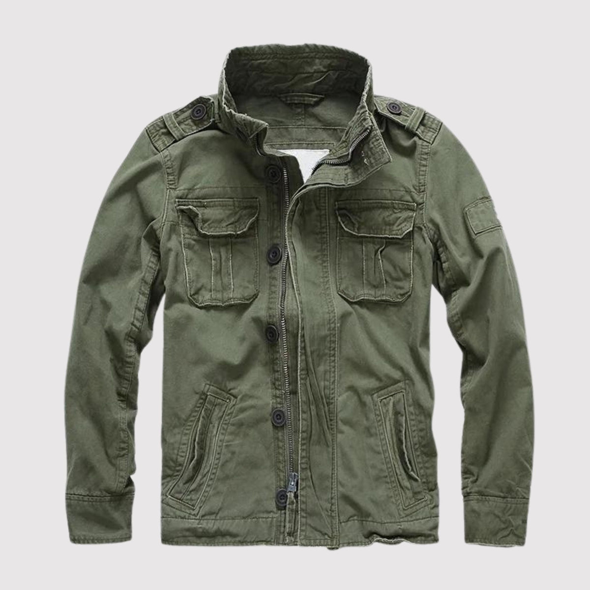 Chaqueta vaquera retro - Múltiples bolsillos - Estilo clásico