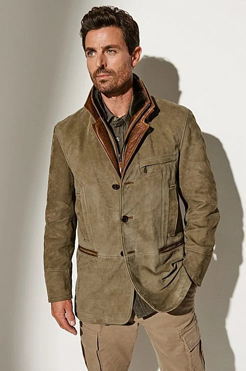 Chaqueta vintage elegante para hombre: comodidad y estilo atemporal