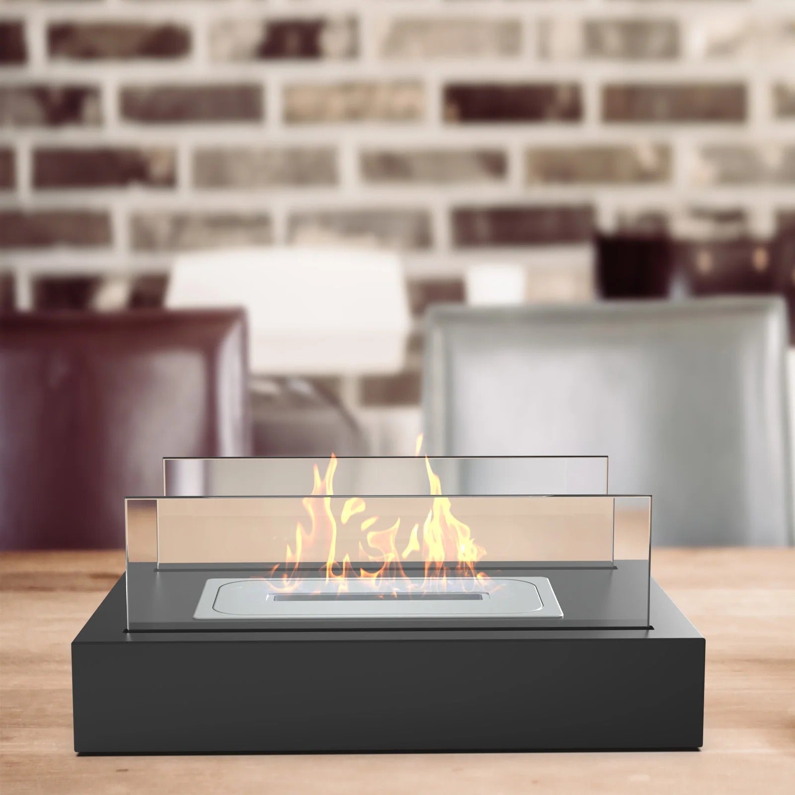 Chimenea de bioetanol de mesa con diseño moderno