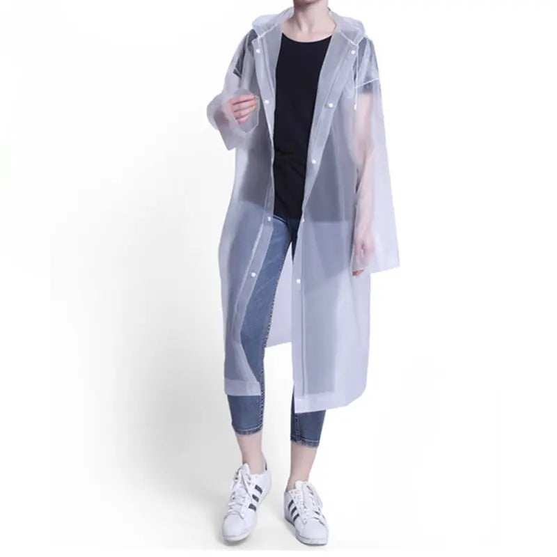 Chubasquero Impermeable Entero Reforzado para Adultos para Viajes y Actividades al Aire Libre