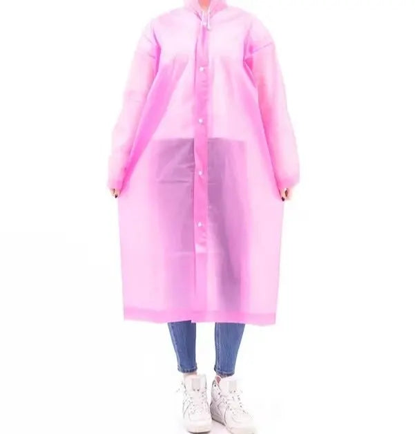 Chubasquero Impermeable Entero Reforzado para Adultos para Viajes y Actividades al Aire Libre