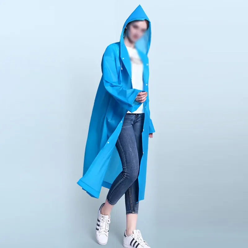 Chubasquero Impermeable Entero Reforzado para Adultos para Viajes y Actividades al Aire Libre