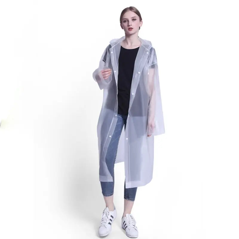 Chubasquero Impermeable Entero Reforzado para Adultos para Viajes y Actividades al Aire Libre