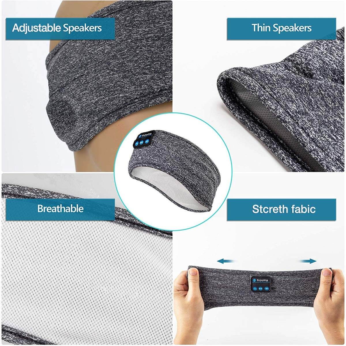 Cinta para la cabeza inalámbrica con Bluetooth