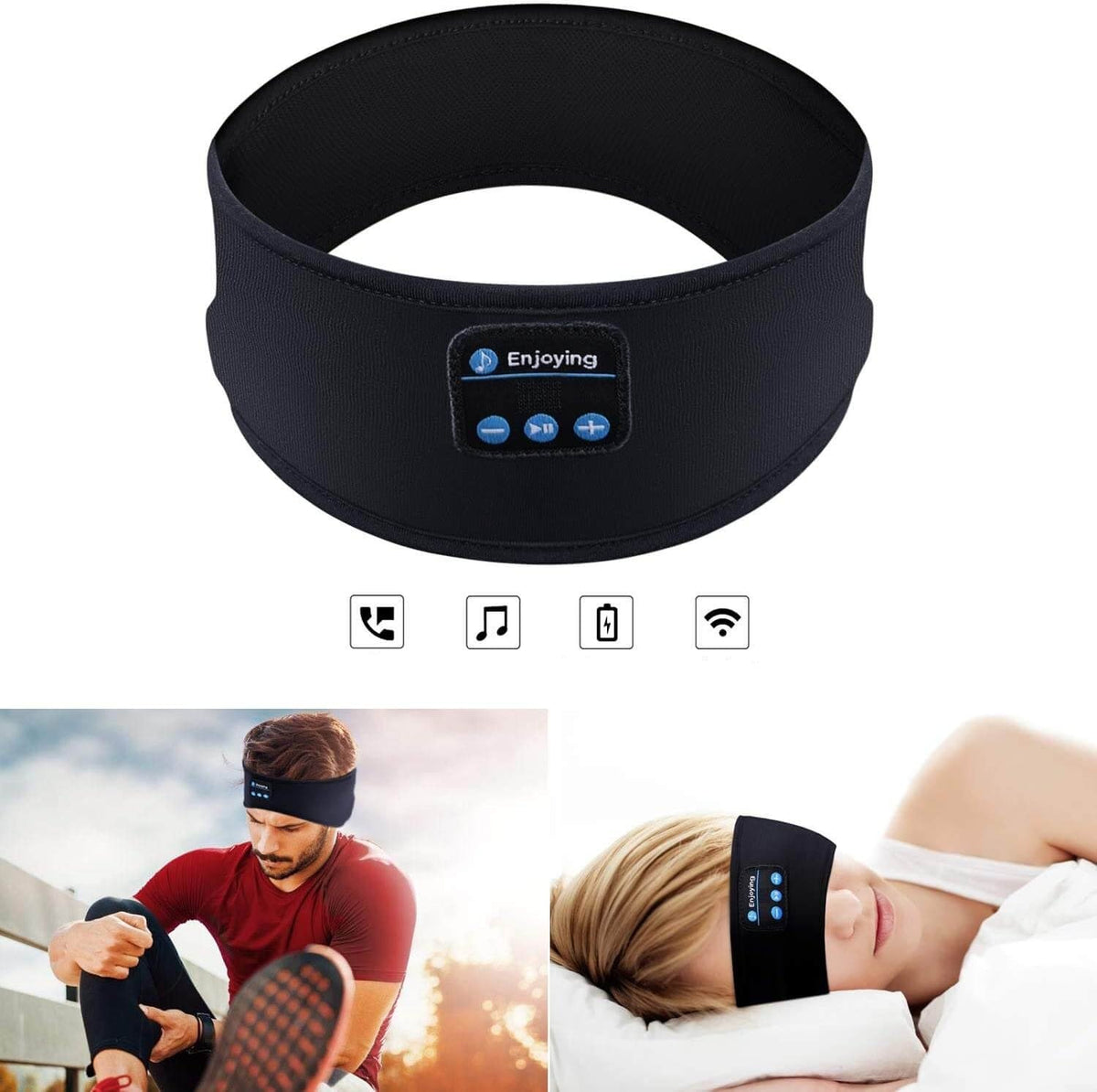 Cinta para la cabeza inalámbrica con Bluetooth