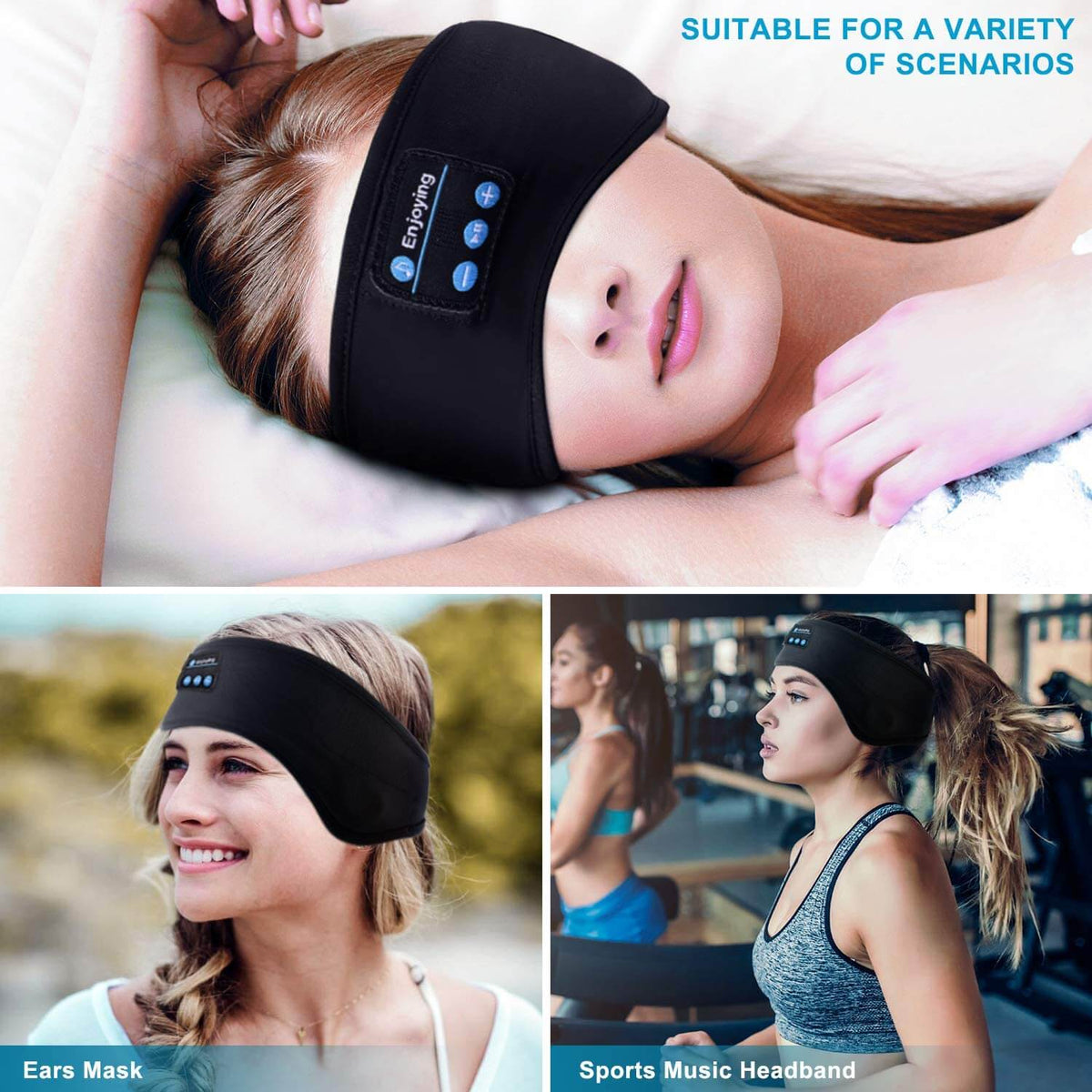 Cinta para la cabeza inalámbrica con Bluetooth