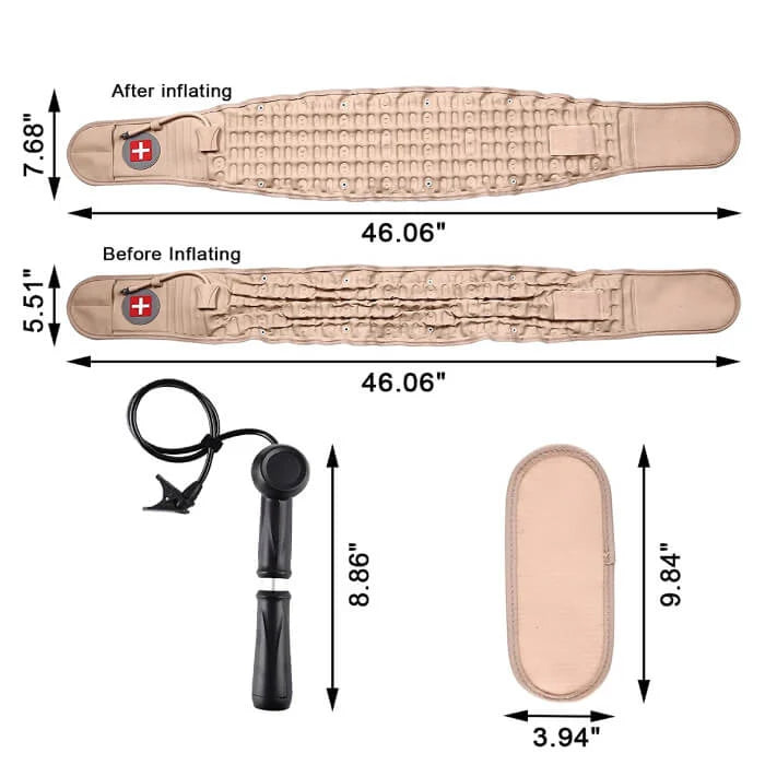 Cinturón de soporte lumbar de descompresión