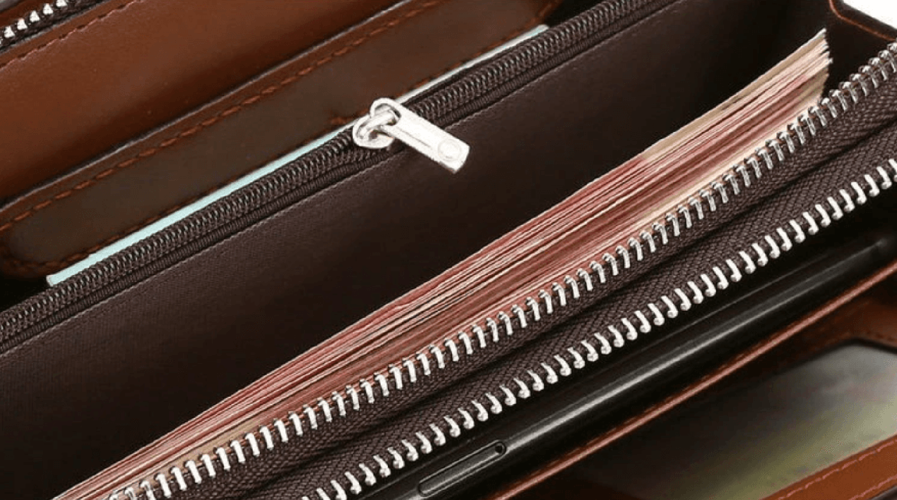 Clutch para hombre de cuero sintético
