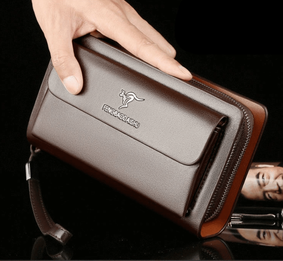 Clutch para hombre de cuero sintético