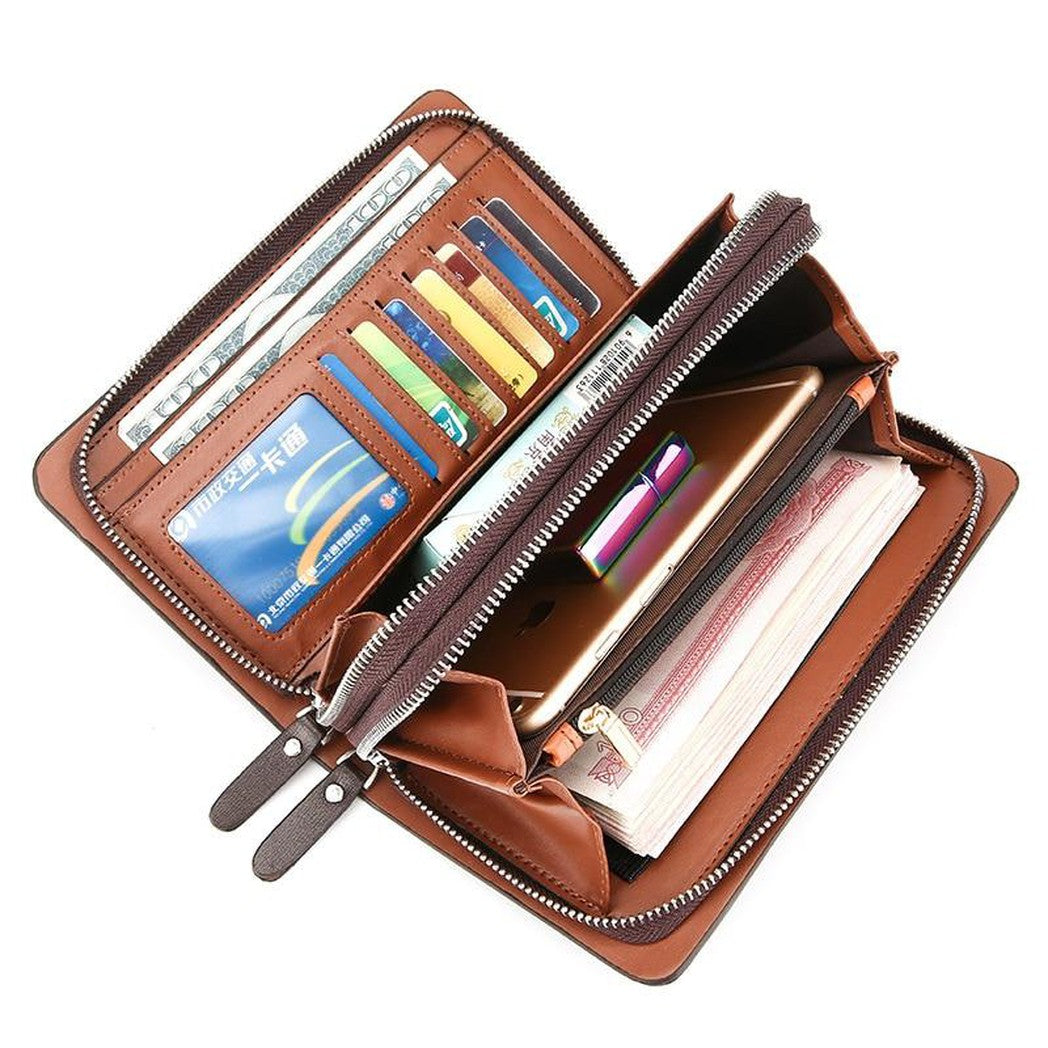Clutch para hombre de cuero sintético