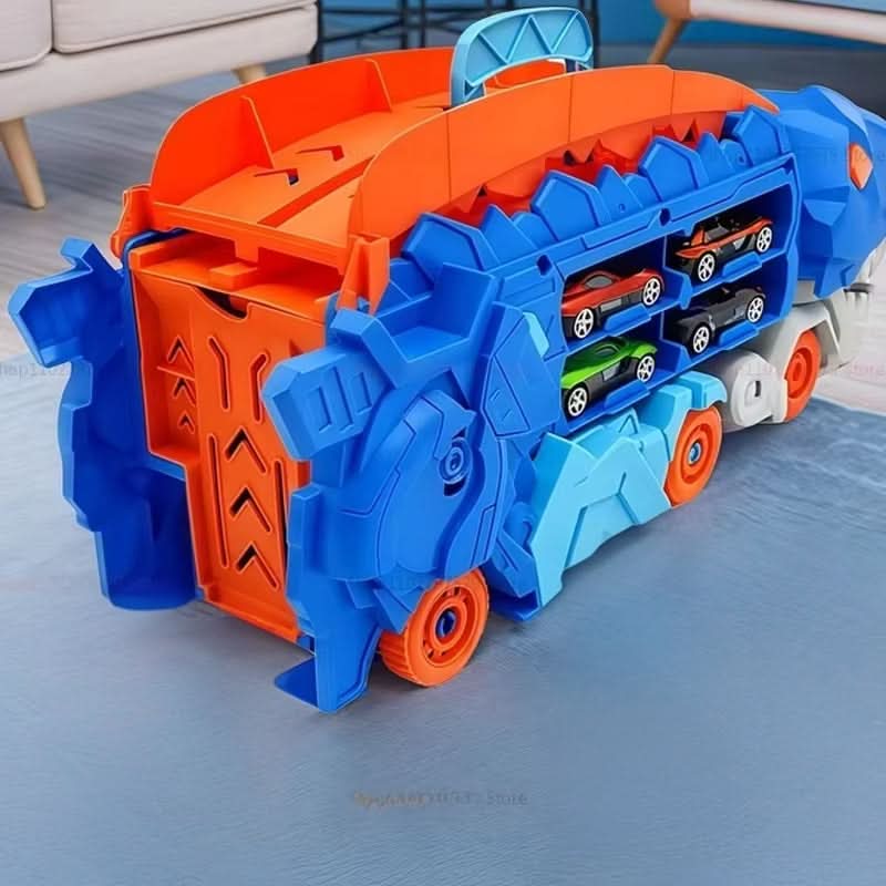 Coche de juguete transformable de dinosaurio para niños