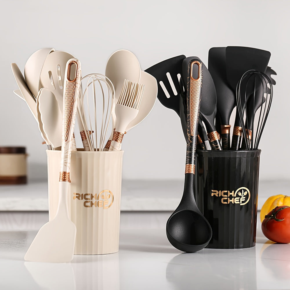 Cocina - Juego elegante de utensilios de cocina de silicona