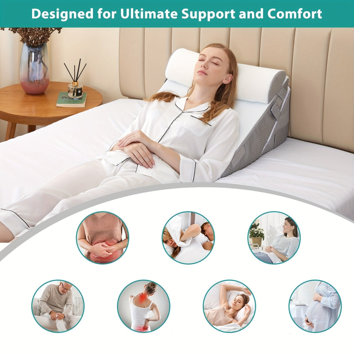 Cojín Cuña Ajustable – Comodidad y Soporte para la Recuperación