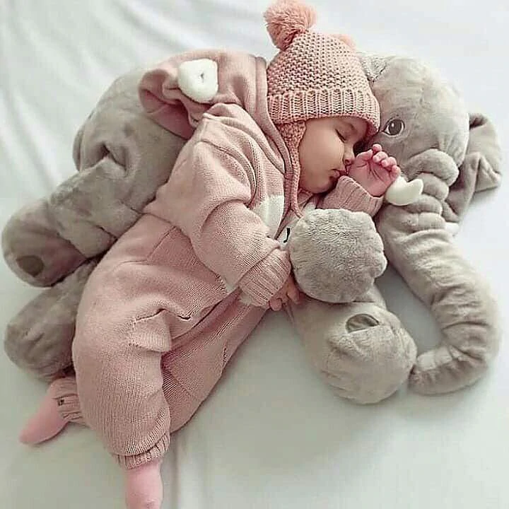 Cojín de Abrazo de Elefante para Bebé – Suave, de Peluche y Cómodo