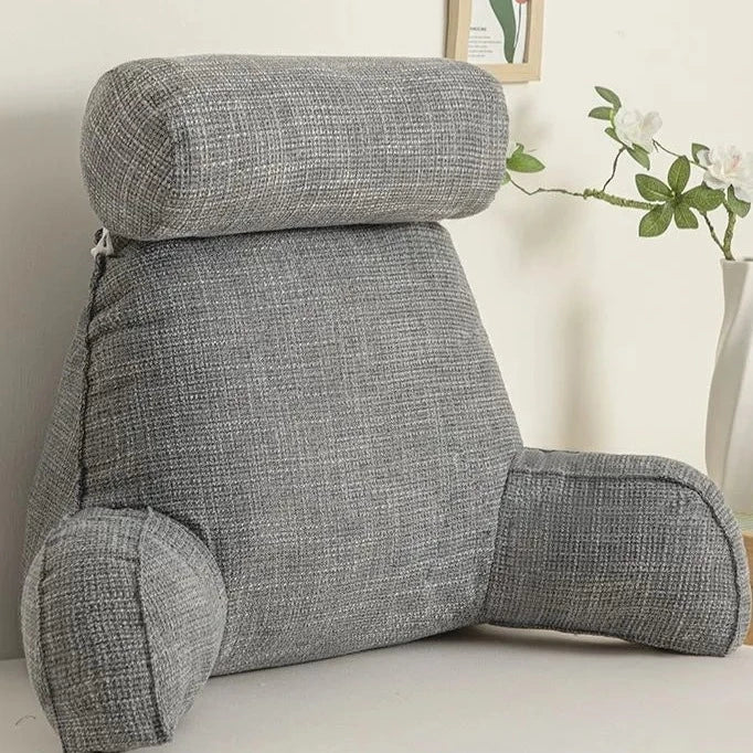 Cojín de apoyo ergonómico con reposacabezas ajustable y funda lavable