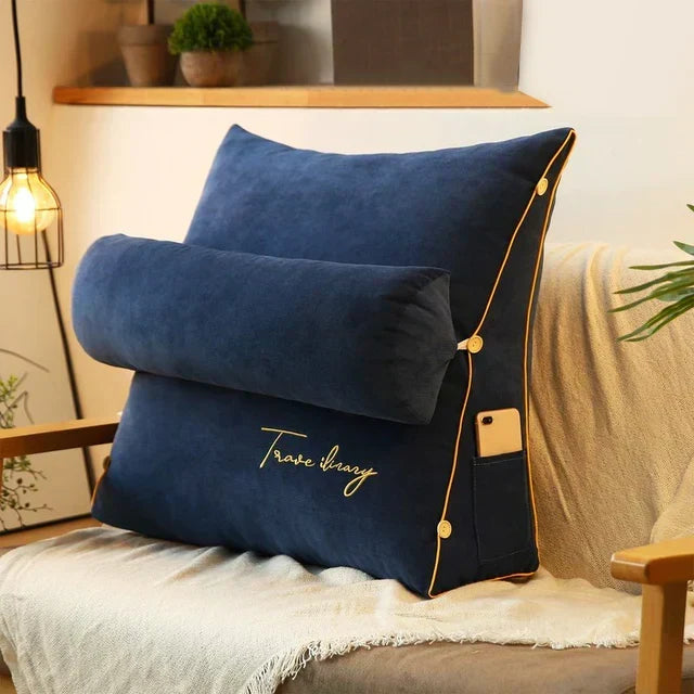 Cojín de Apoyo Lumbar en Forma de Cuña Contorneado para Máxima Comodidad
