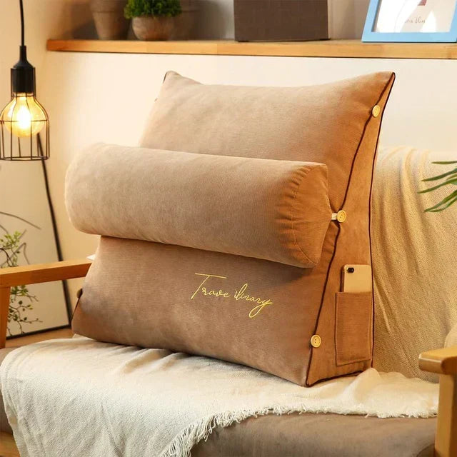 Cojín de Apoyo Lumbar en Forma de Cuña Contorneado para Máxima Comodidad