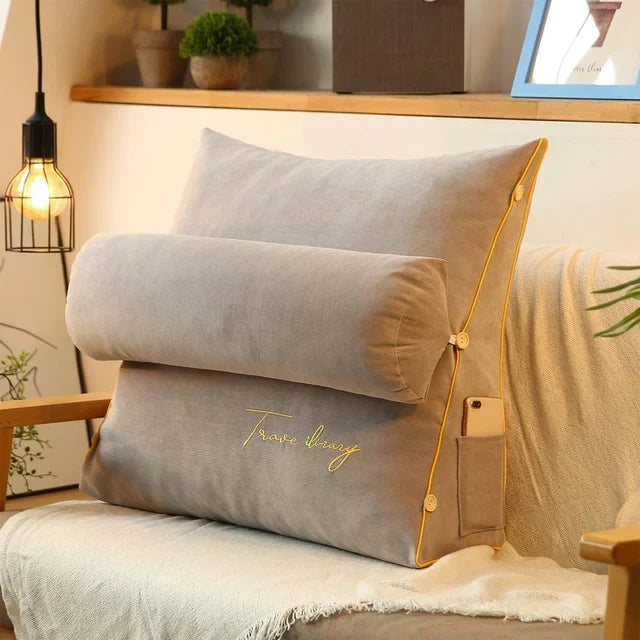 Cojín de Apoyo Lumbar en Forma de Cuña Contorneado para Máxima Comodidad