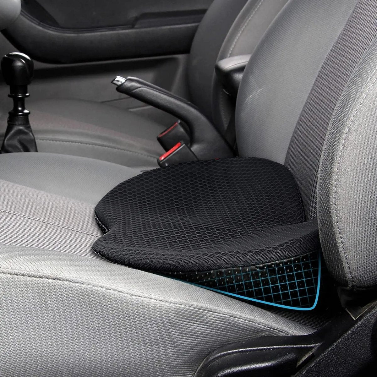 Cojín de asiento de espuma viscoelástica para aliviar la ciática y soporte postural
