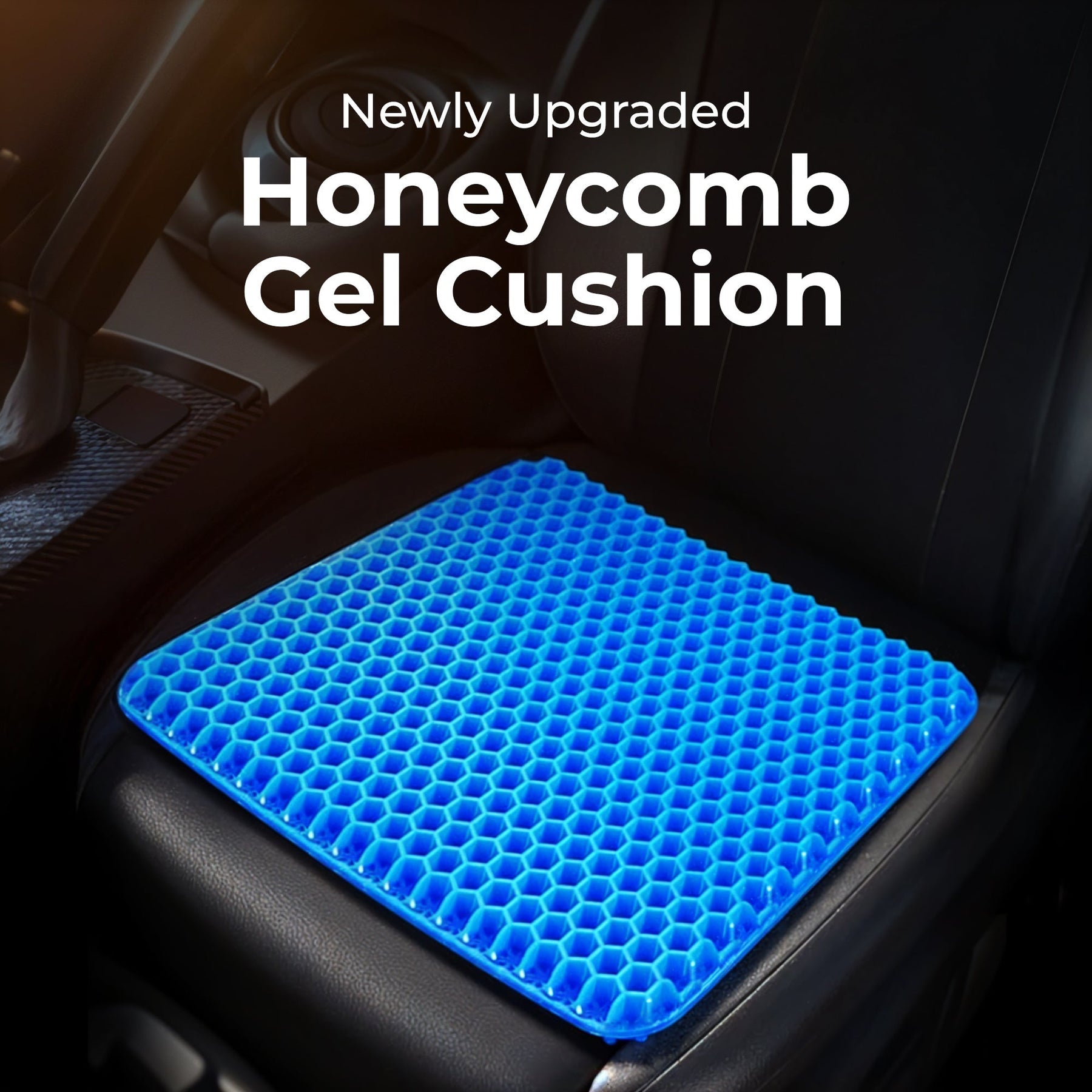 Cojín de asiento de gel en panal con funda – Confort para sillas