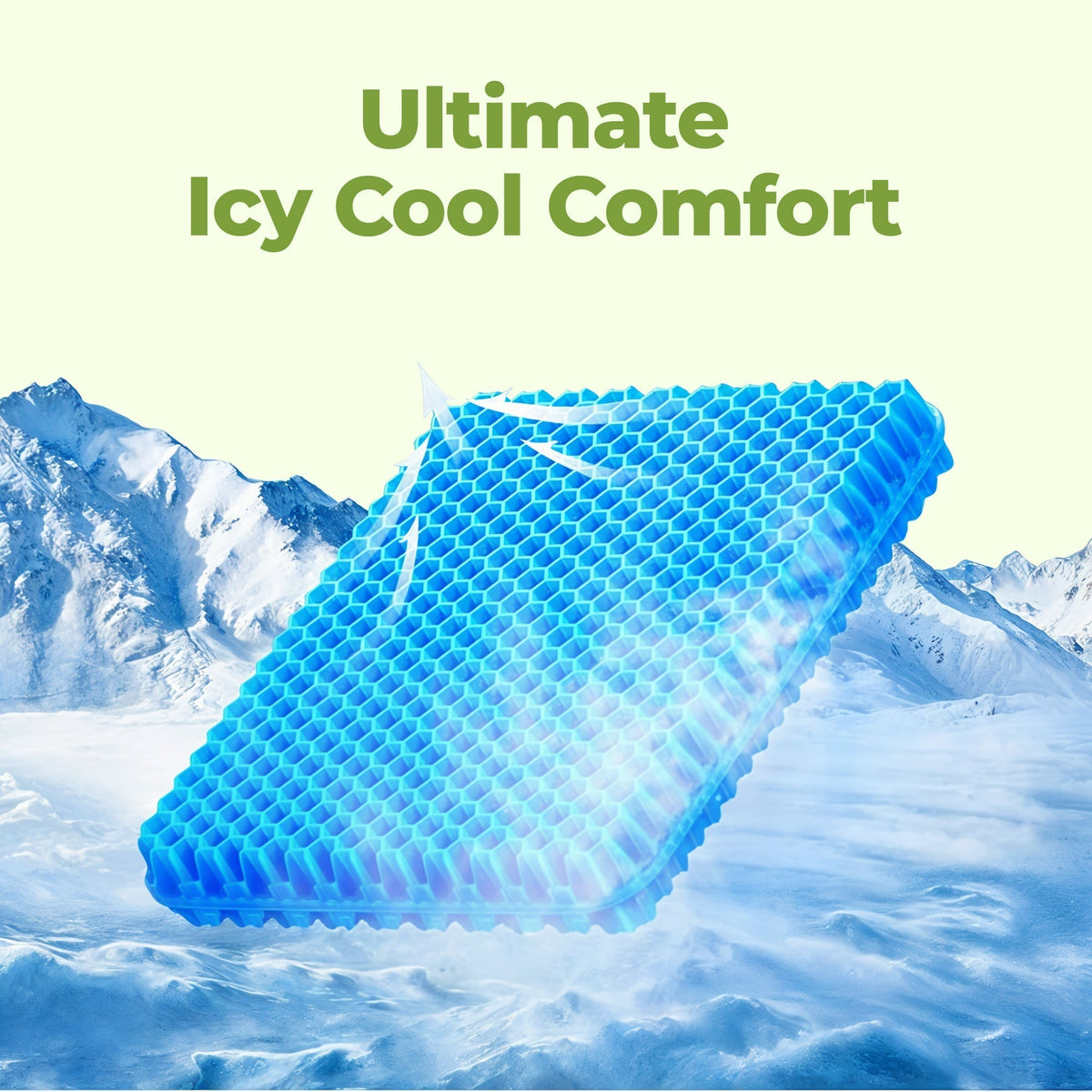 Cojín de asiento de gel en panal con funda – Confort para sillas