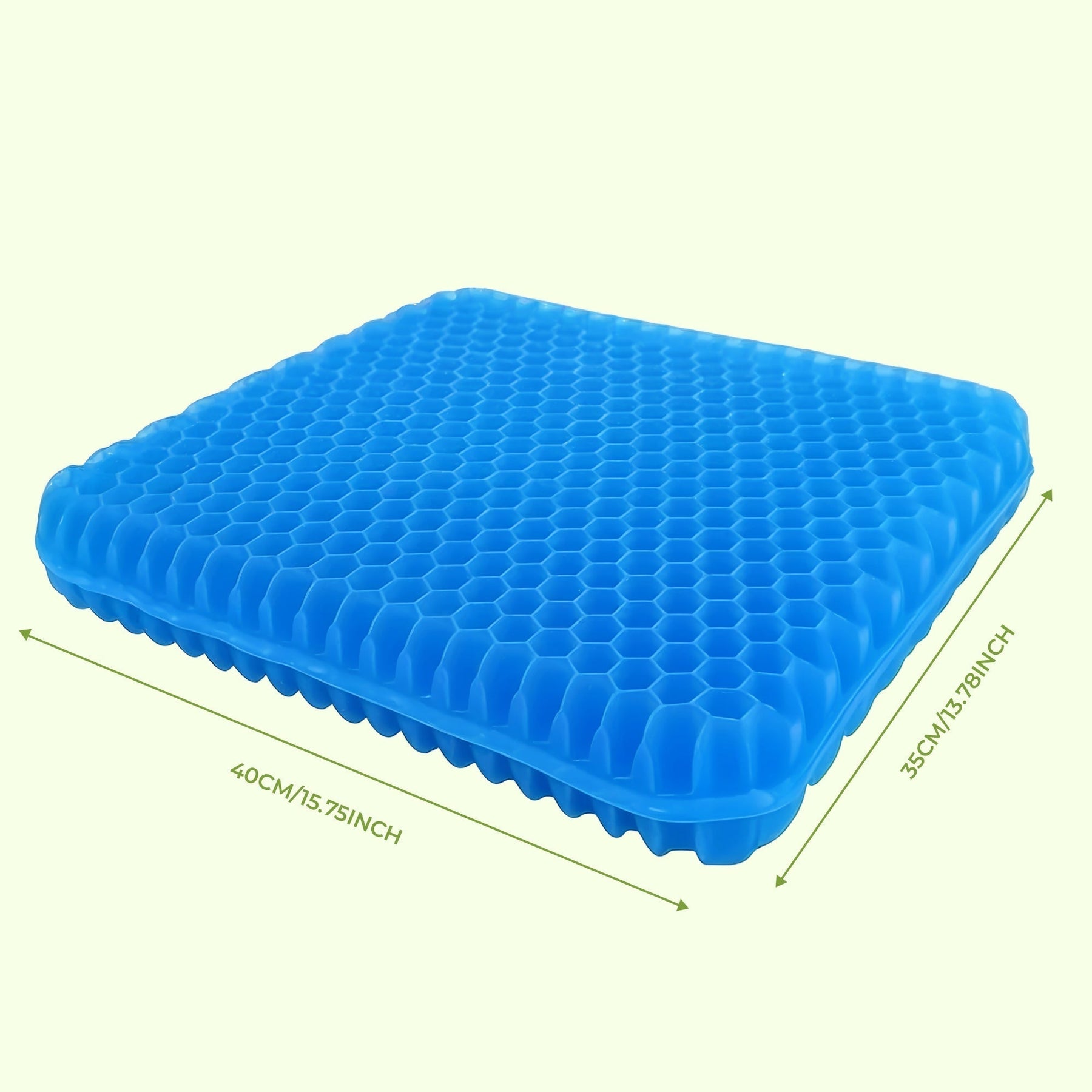 Cojín de asiento de gel en panal con funda – Confort para sillas