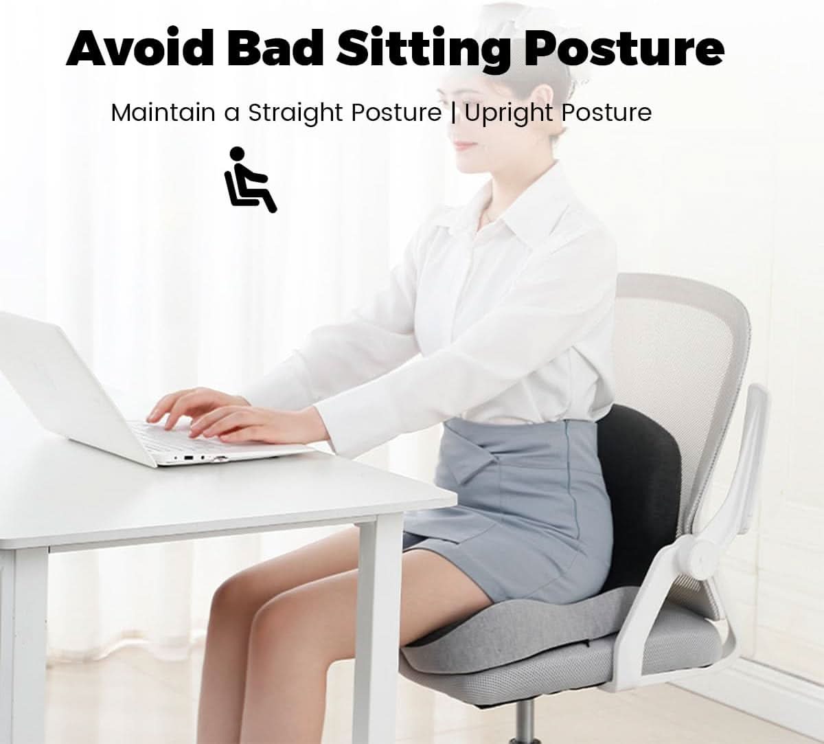 Cojín de asiento ergonómico de espuma viscoelástica