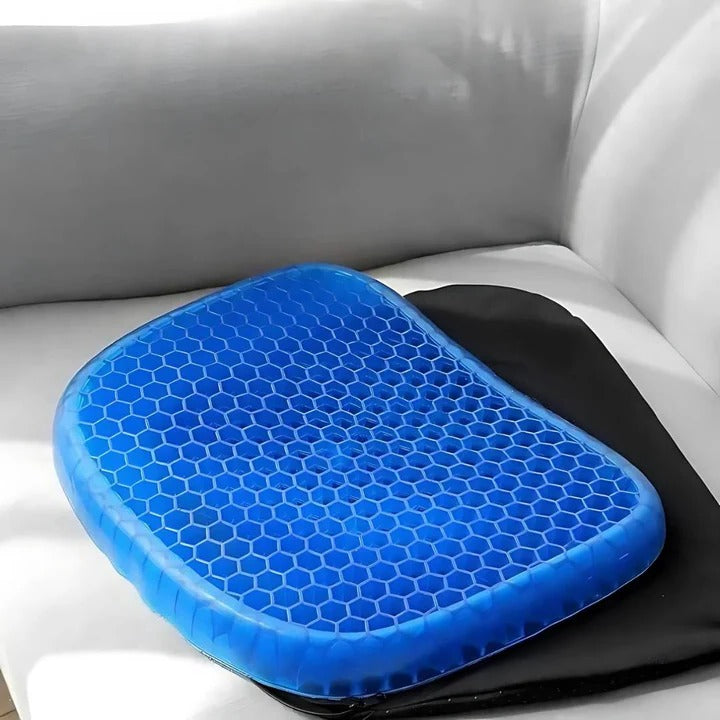 Cojín de asiento ergonómico de gel – Alivia el dolor de cóccix y zona lumbar
