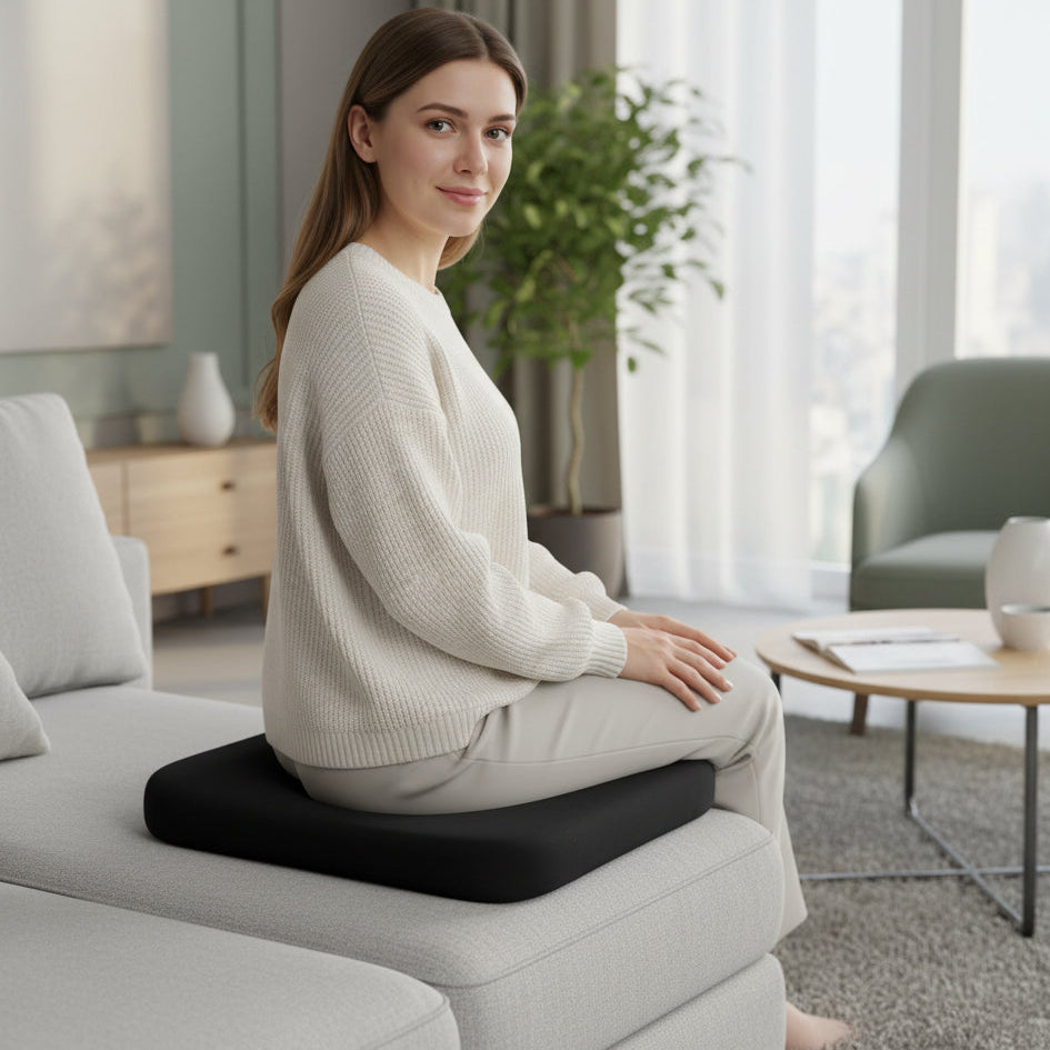 Cojín de asiento ergonómico y antideslizante para confort diario al sentarse