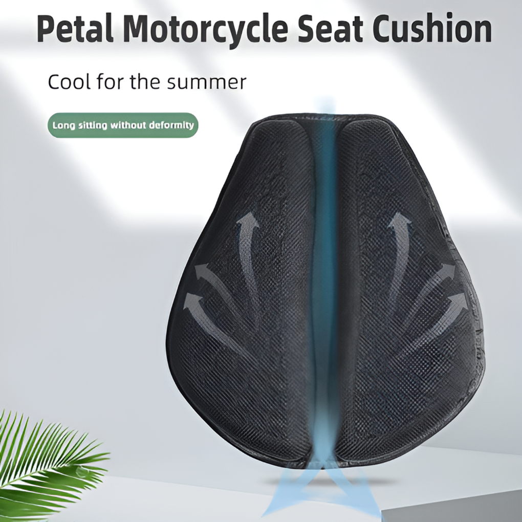 Cojín de gel para asiento de motocicleta para trayectos de larga distancia
