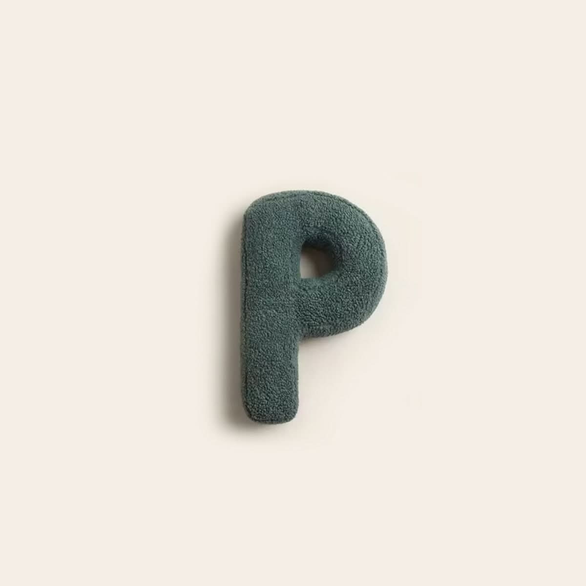 Cojín decorativo personalizado con letra para sofá