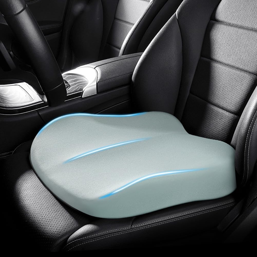Cojín elevador de asiento para coche – Cojín elevador de espuma viscoelástica para mayor altura y comodidad al conducir