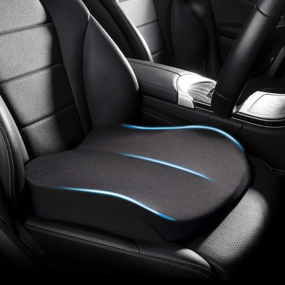 Cojín ergonómico de espuma viscoelástica para asiento de coche para confort y soporte