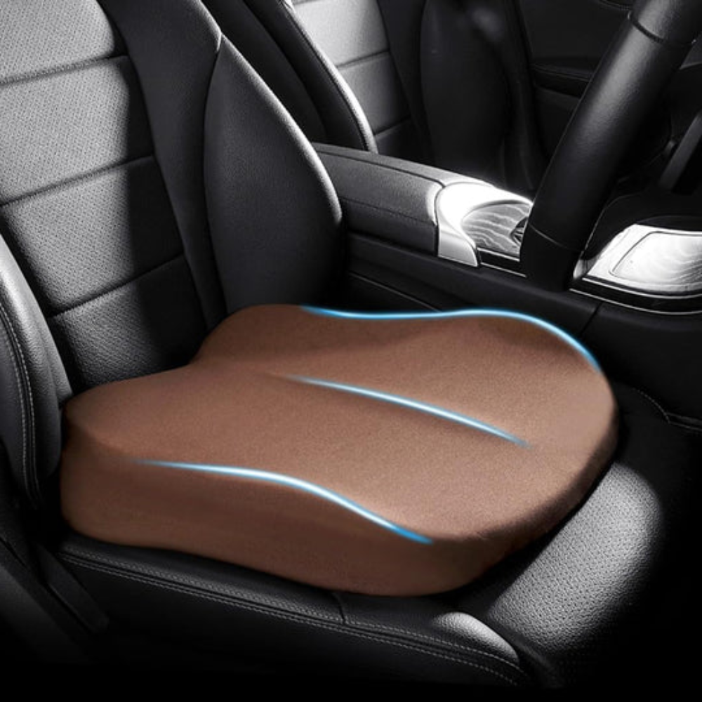 Cojín ergonómico de espuma viscoelástica para asiento de coche para confort y soporte