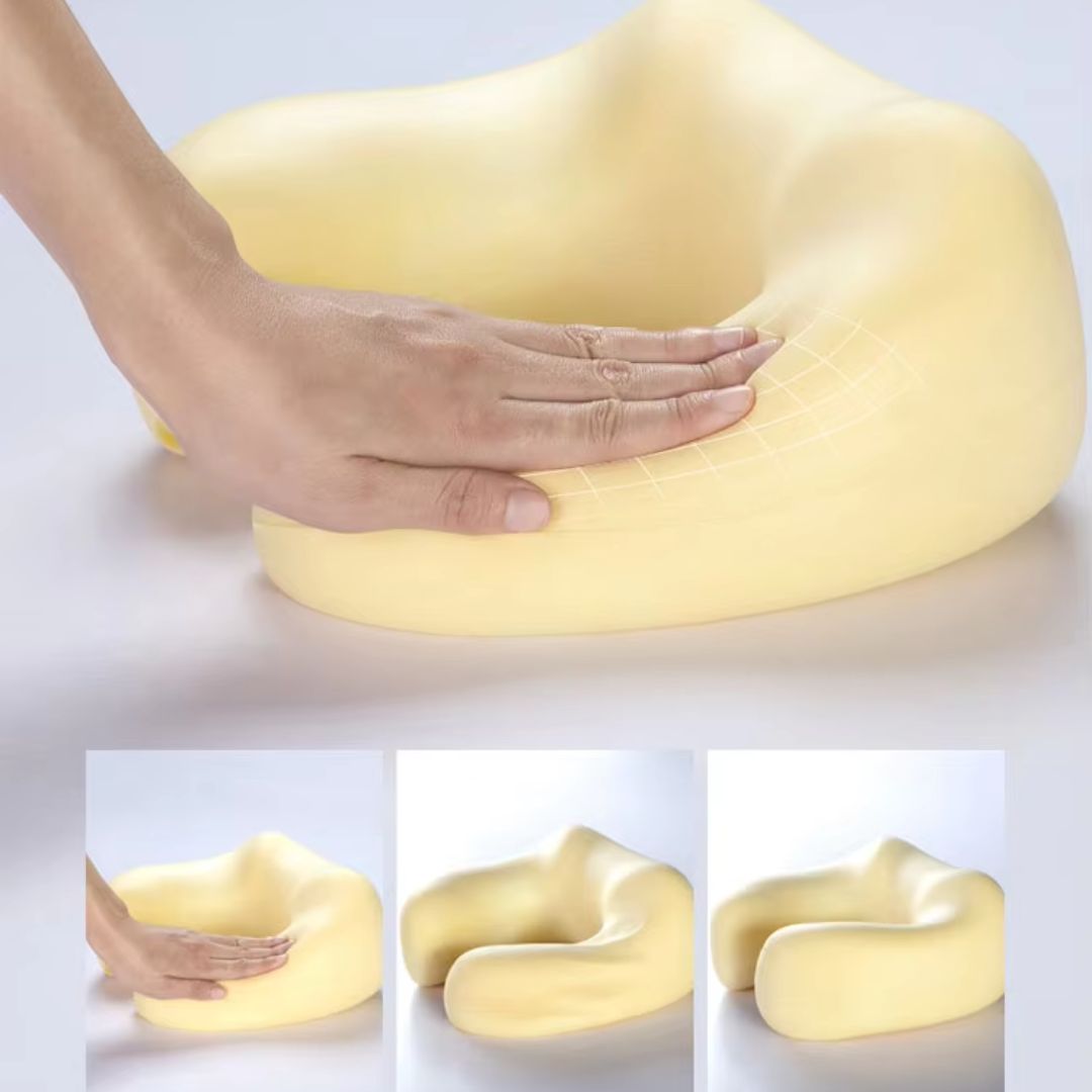 Cojín masajeador Shiatsu con calor – alivio profundo para cuello y hombros | Portátil y recargable