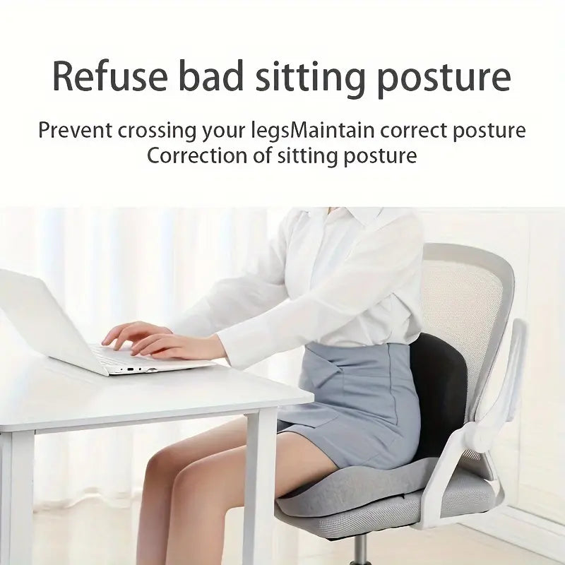 Cojín para Asiento y Respaldo de Espuma Viscoelástica - Soporte Suave para Glúteos y Zona Lumbar