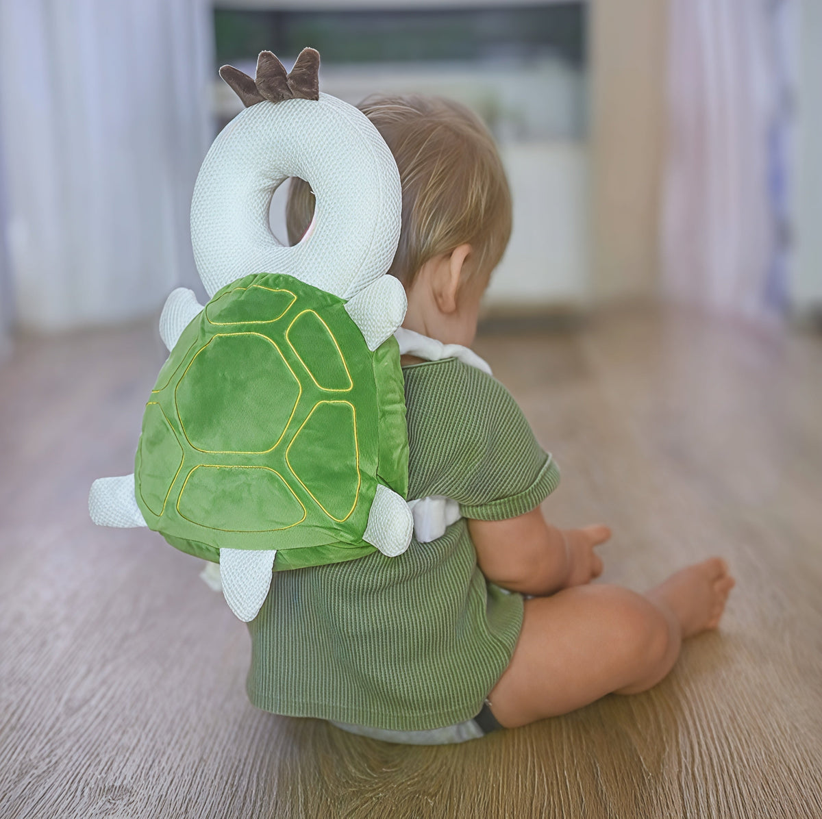 Cojín protector de cabeza para bebé en forma de mochila de seguridad