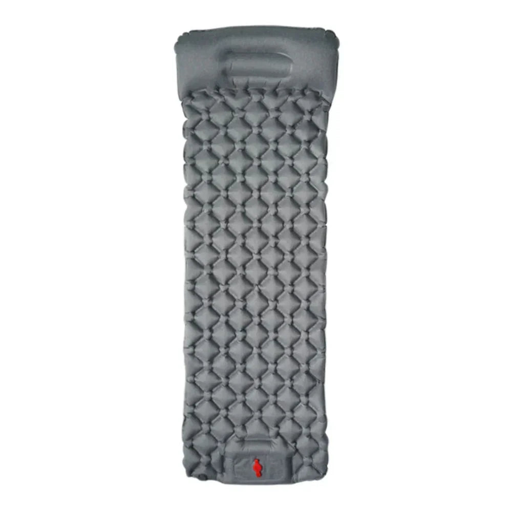 Colchoneta de camping ultraligera de inflado rápido