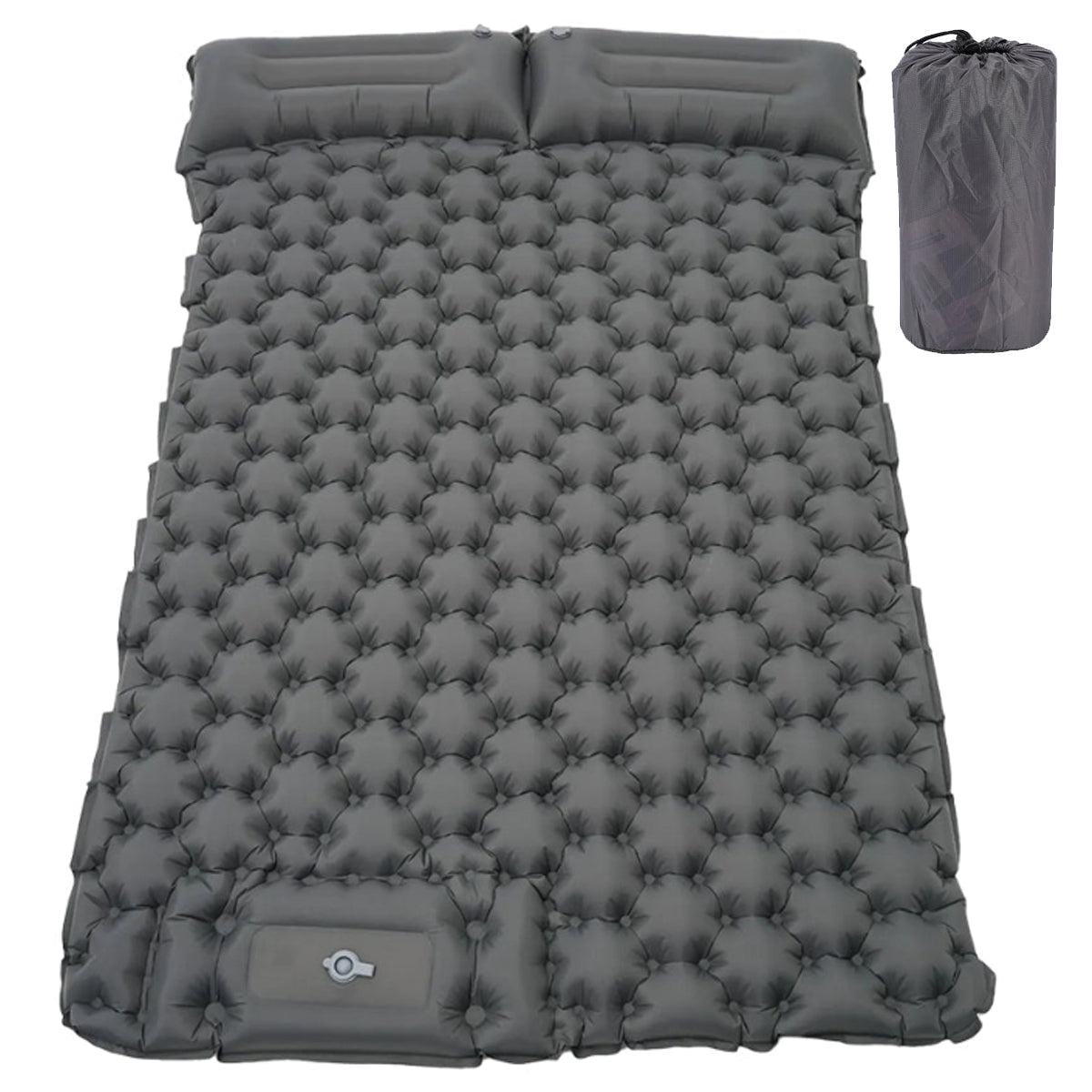 Colchoneta de camping ultraligera de inflado rápido