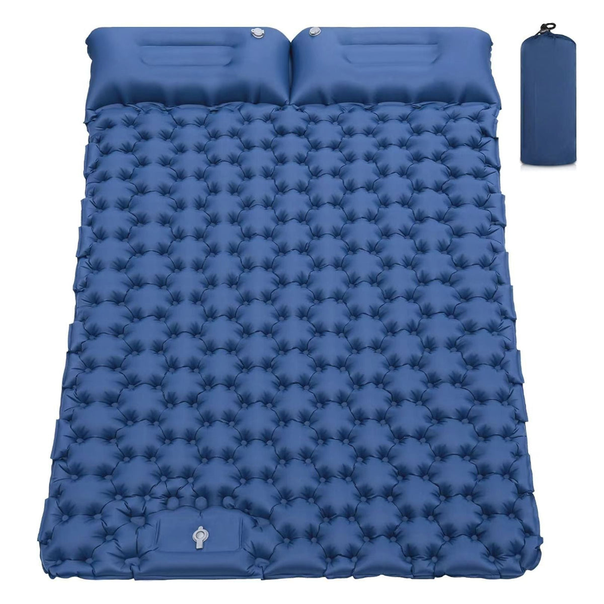 Colchoneta de camping ultraligera de inflado rápido