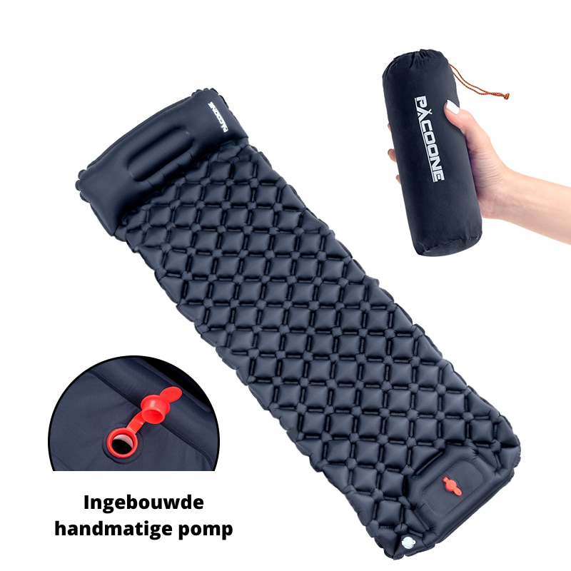 Colchoneta inflable con almohada | Cómoda, ultraligera y de calidad