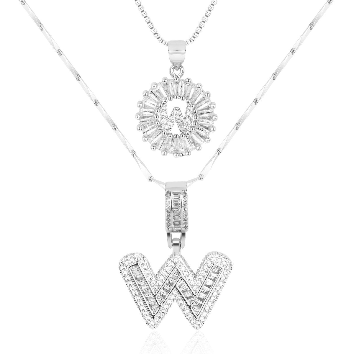 Collar con Colgante de Letra Inicial - Brillo Lujoso