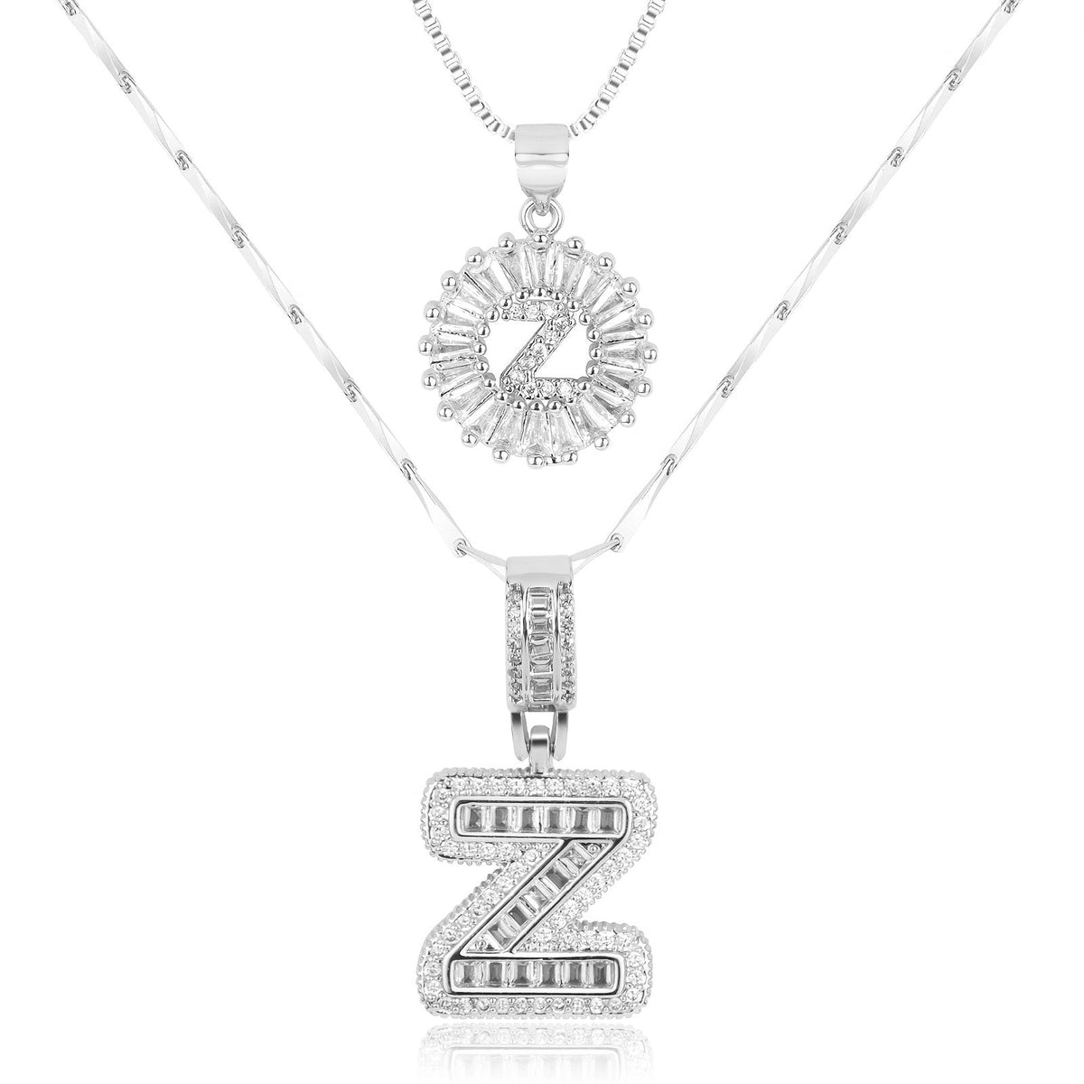 Collar con Colgante de Letra Inicial - Brillo Lujoso