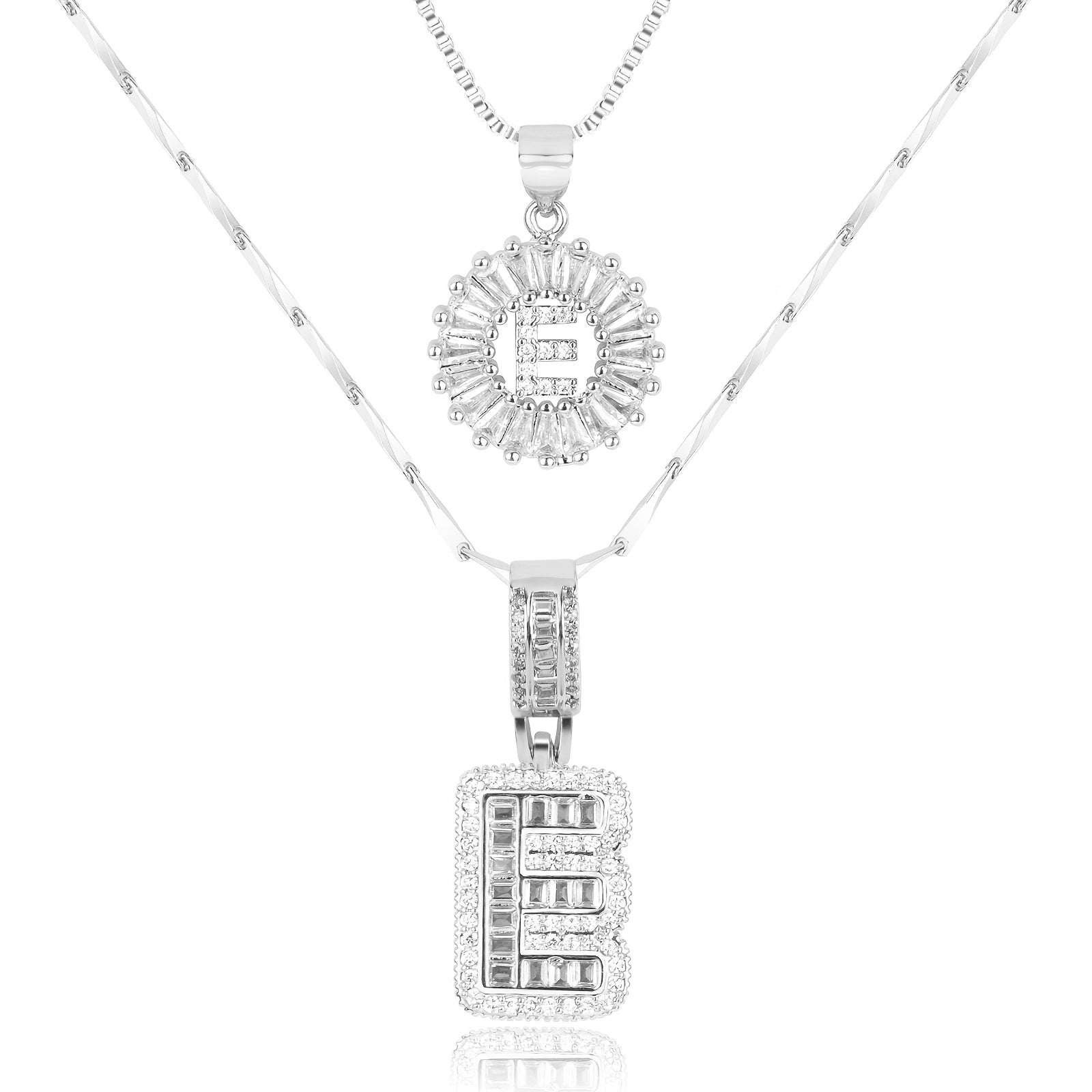Collar con Colgante de Letra Inicial - Brillo Lujoso