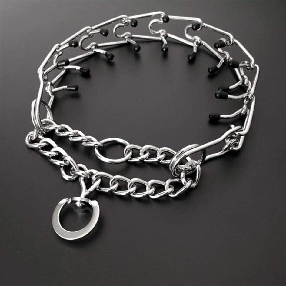 Collar de adiestramiento ajustable para perros con púas engomadas
