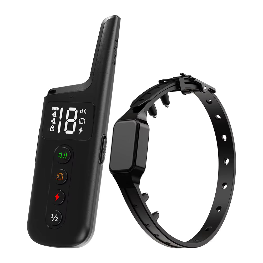 Collar de adiestramiento eléctrico para perros – Control remoto de 500 m, impermeable IPX7, modos de descarga, vibración y sonido