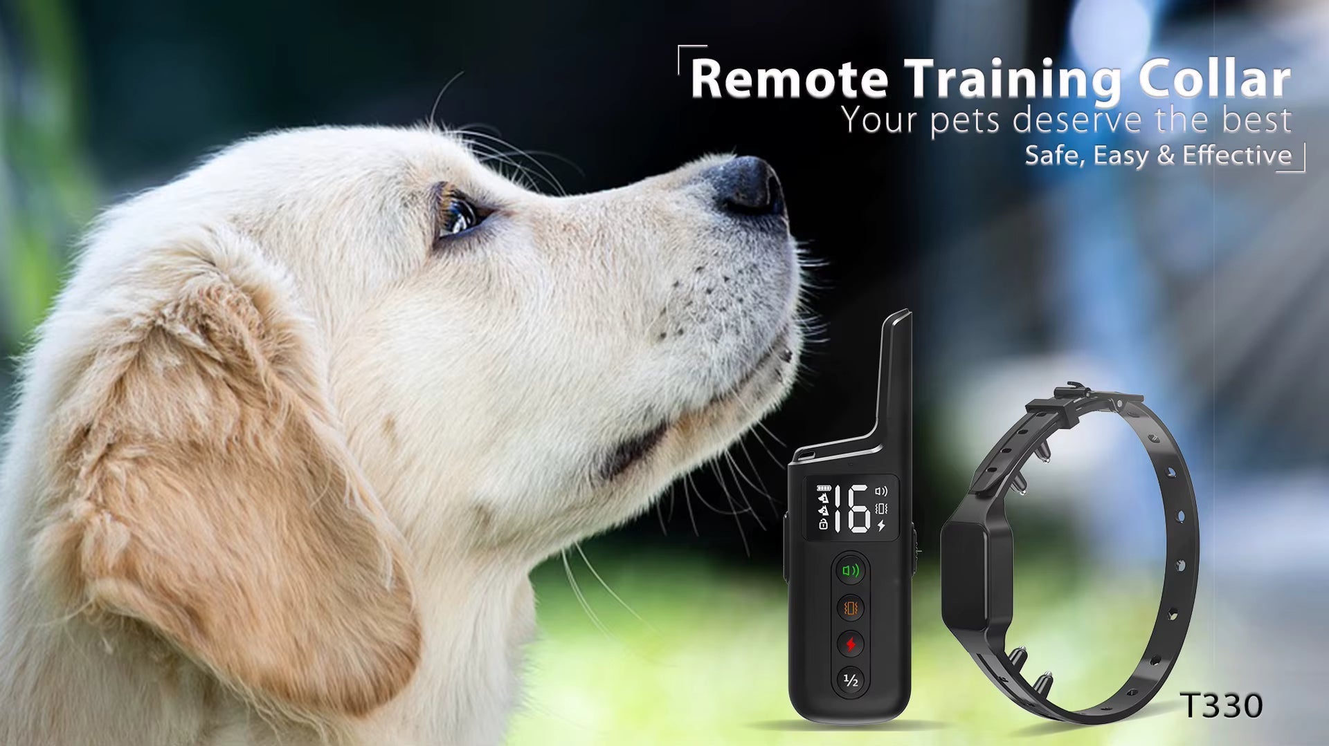 Collar de adiestramiento eléctrico para perros – Control remoto de 500 m, impermeable IPX7, modos de descarga, vibración y sonido