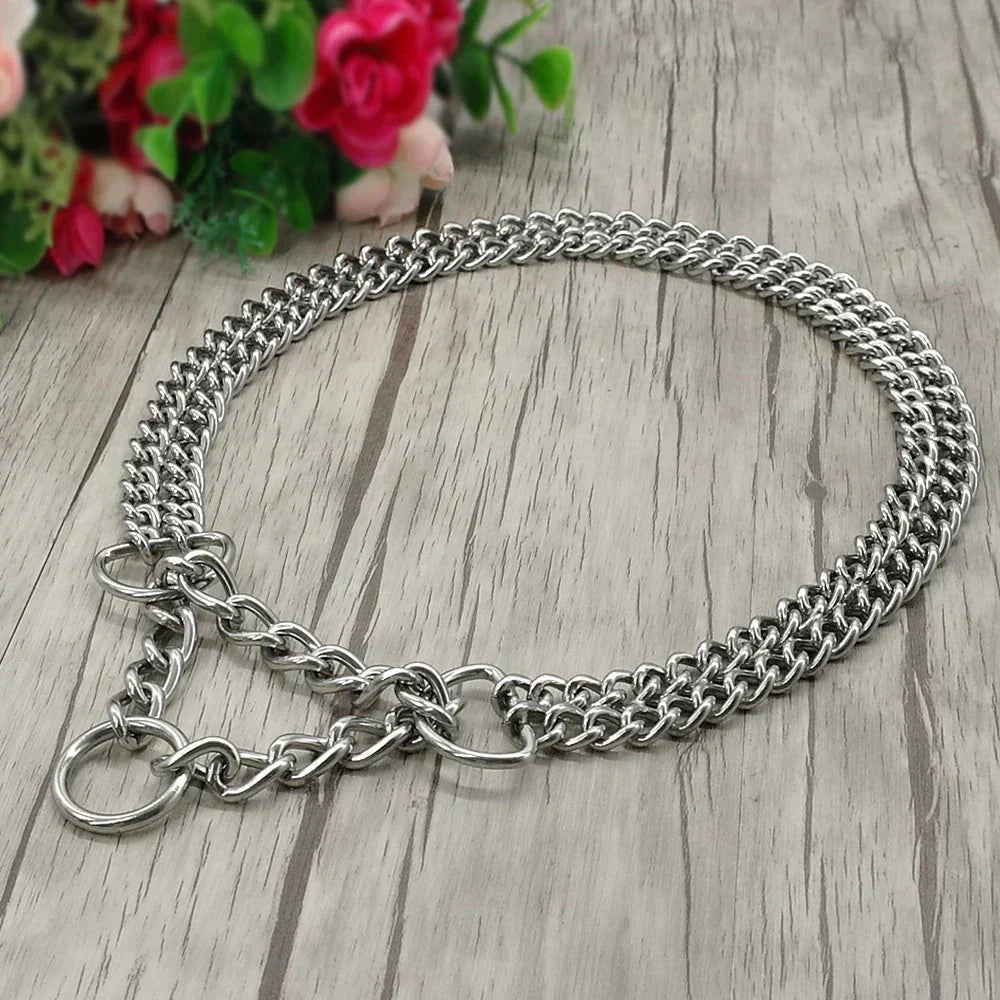 Collar de adiestramiento para perro de acero inoxidable