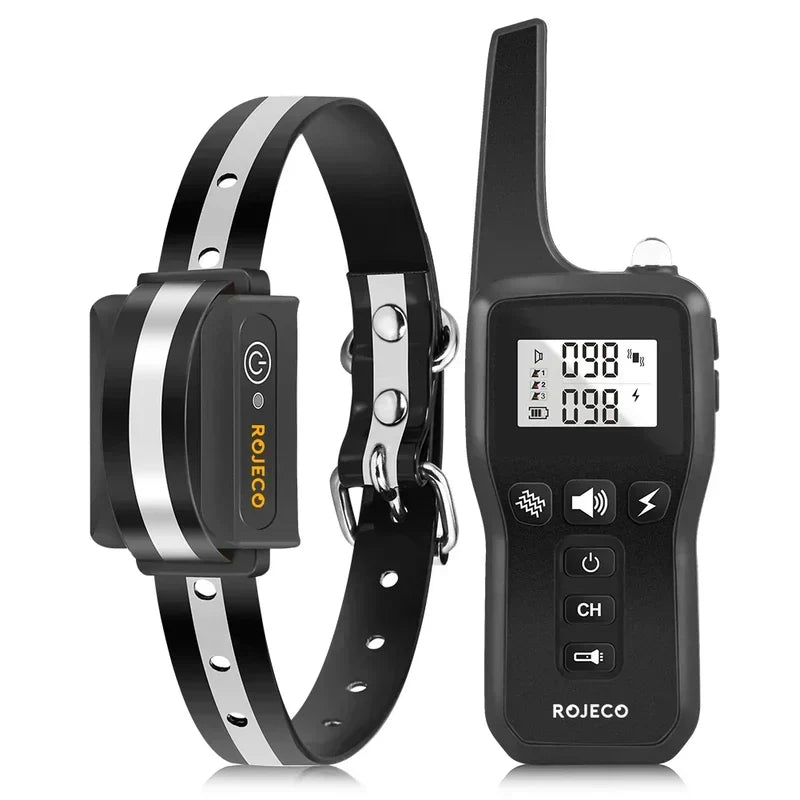 Collar de adiestramiento para perros de 1000 m con vibración y sonido